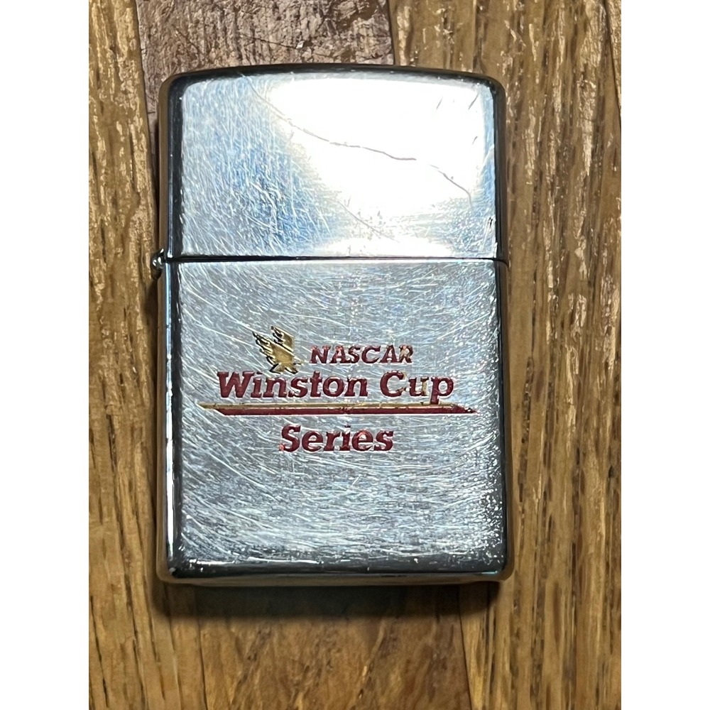 Zippo NASCAR Winston Cup Series Lighter Vintage Chrome Windproof Collectible